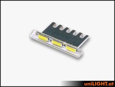 3mm BAR zábleskové světlo, 22Wx3, 12V, bílá