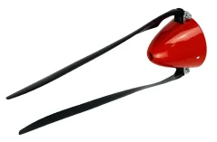 Spinner RoCket rot 2K-lackiert mit Klappluftschraube 14"x8"