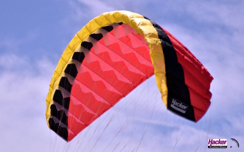 Padákové křídlo RC-FLAIR 2.4 - Žlutá/Černá/Červená