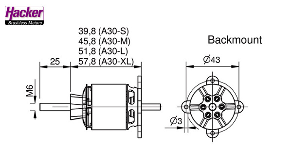 Pohonná sada A30-14 L V4 kv800 + KAVAN PRO-60SB