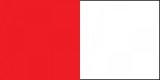 červená/bílá