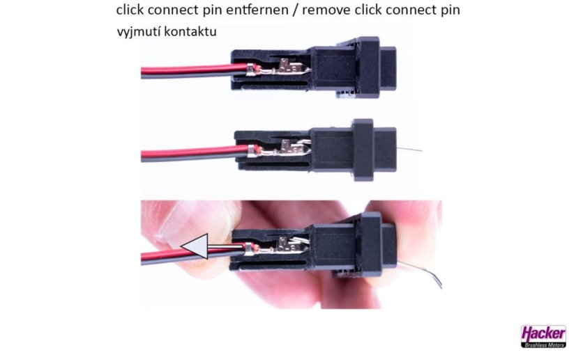 »click« connect vícepinový konektor