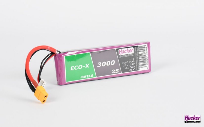 TopFuel LiPo 25C ECO-X 3000mAh 2S MTAG