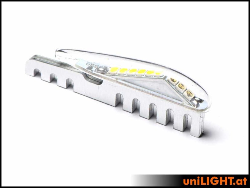 6mm DUAL poziční a zábleskové světlo, 9Wx2, krátké