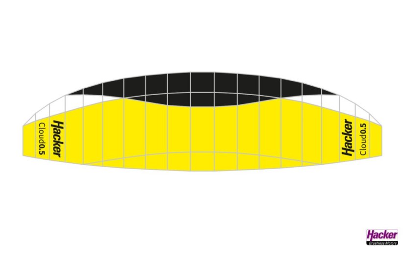 Para-RC padákové křídlo Cloud 0.5 (žlutá)