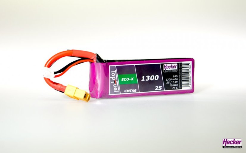 TopFuel LiPo 25C ECO-X 1300mAh 2S MTAG