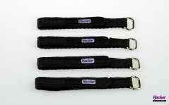 Suchý zip s přezkou 10x150 mm, pogumovaný, 4 kusy