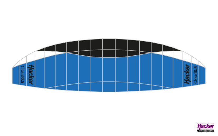 Para-RC padákové křídlo Cloud 0.5 (modrá)