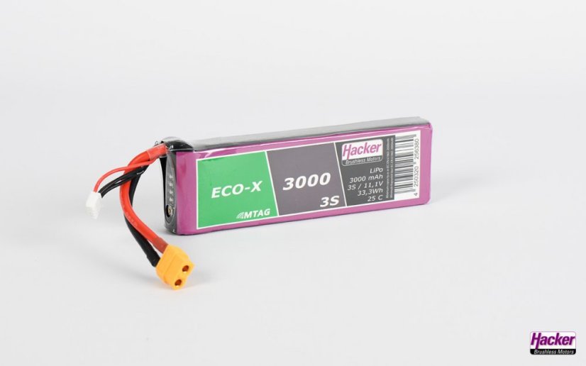 TopFuel LiPo 25C ECO-X 3000mAh 3S MTAG