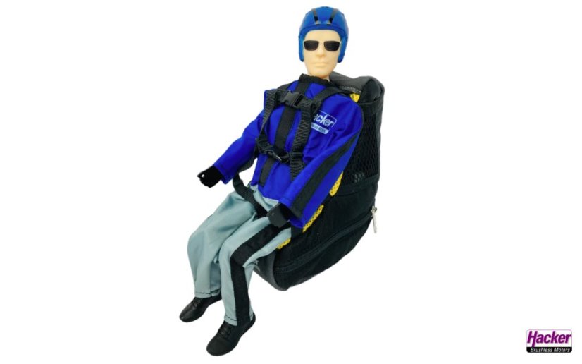 Para-RC Pilot Robin 1:5 V2, modrý/šedý - sada