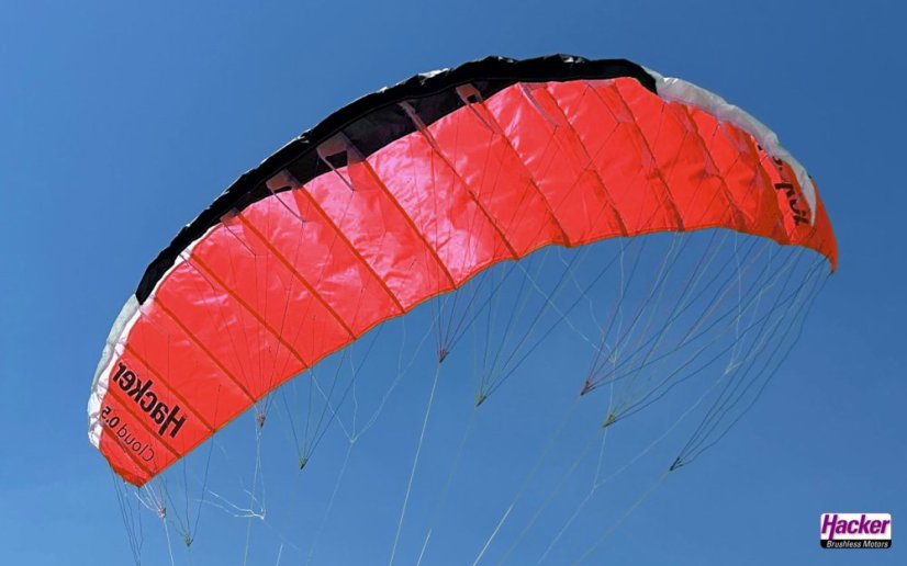 Para-RC padákové křídlo Cloud 0.5 (červená)