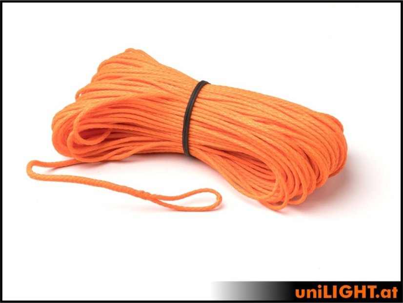 Vlečné lano 1,5 mm, pevnost v tahu 280daN, 30 m